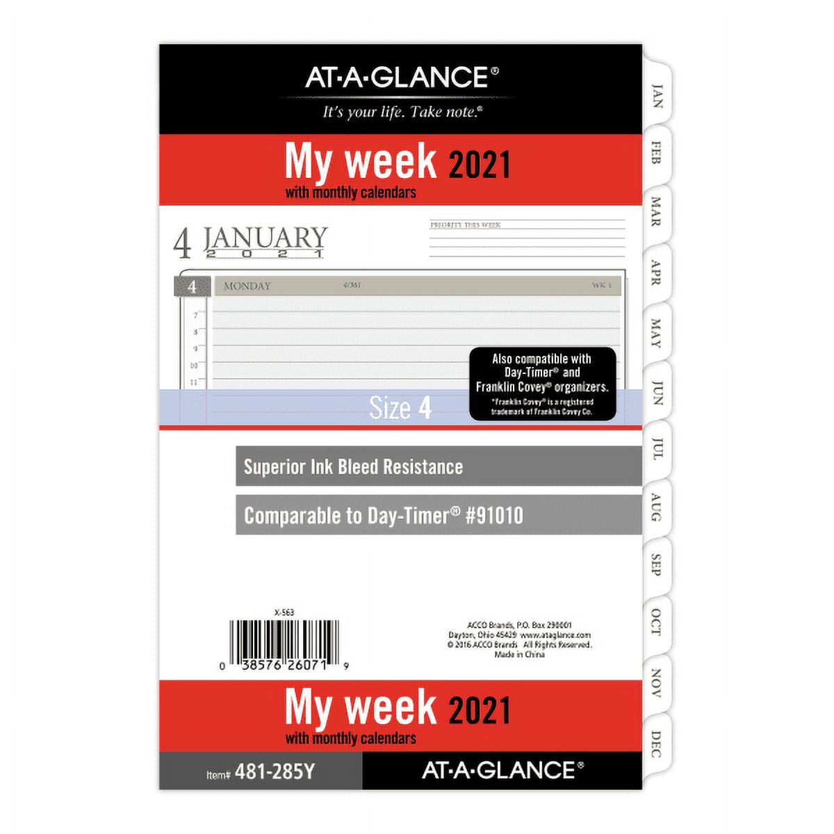 A7 Planner Inserts for 11 Packs, A7 Agenda Refill, 100gsm Thicker Paper/4.84 x 3.23'', Harphia
