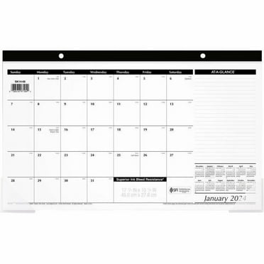 ATAGLANCE Beautiful Day 2025 Monthly Desk Pad Calendar Standard 21 34