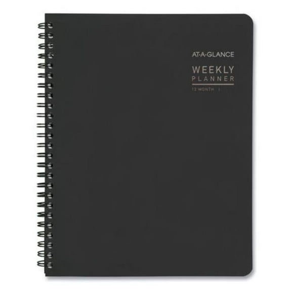 At-A-Glance 7 x 9 in. Contemporary Lite Weekly & Monthly Planner, Black
