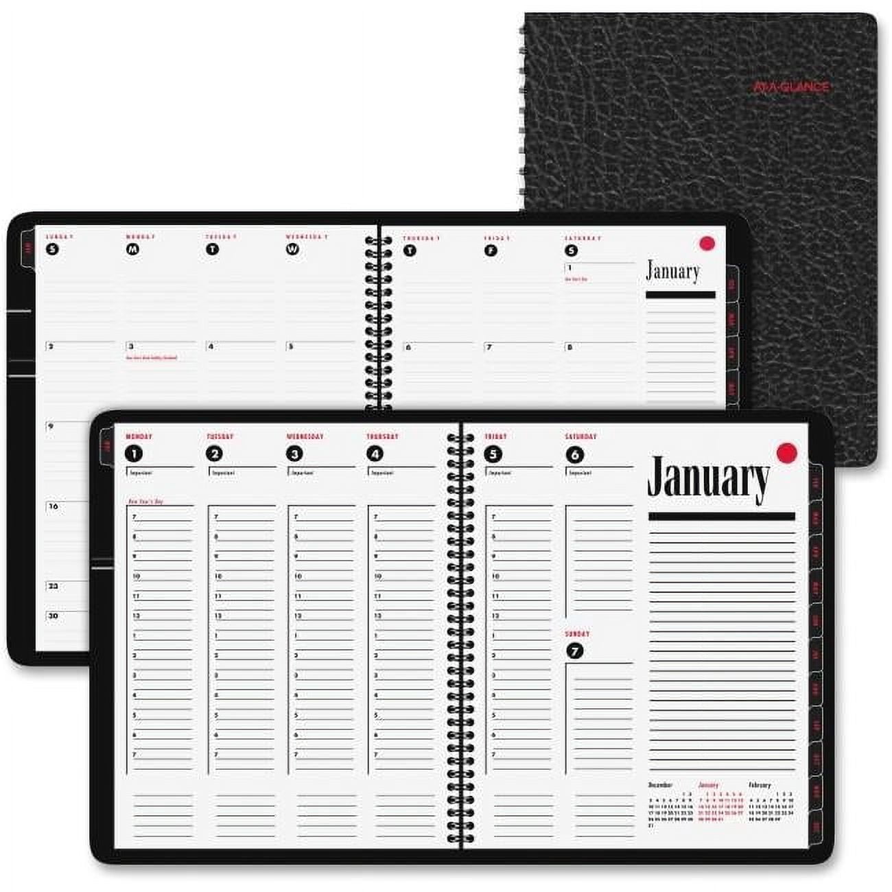 AT-A-GLANCE 2014 Weekly/Monthly Appointment Book - 9x11 Inches, Simulated Leather Cover
