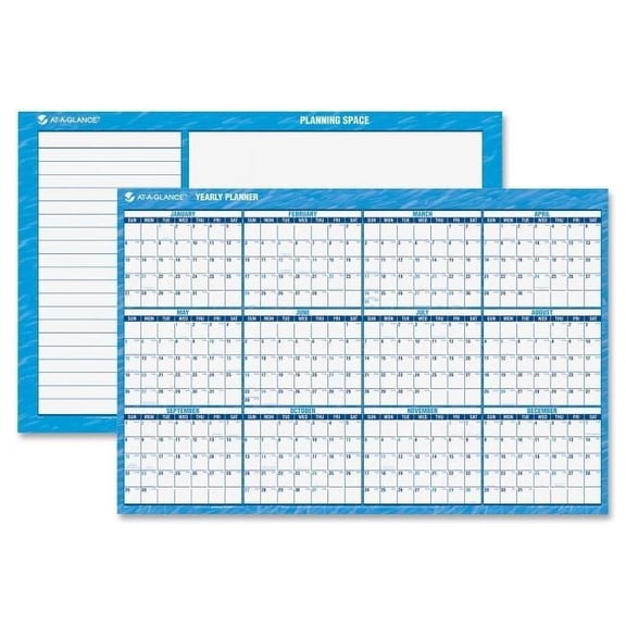 At A Glance AAGPM30028 48 x 32 in. Horizontal Wall Planners - Gray