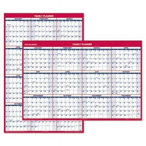 At- A-Glance AAGPM32628 32 x 48 in. Vertical, Horizontal Erasable Wall Planner
