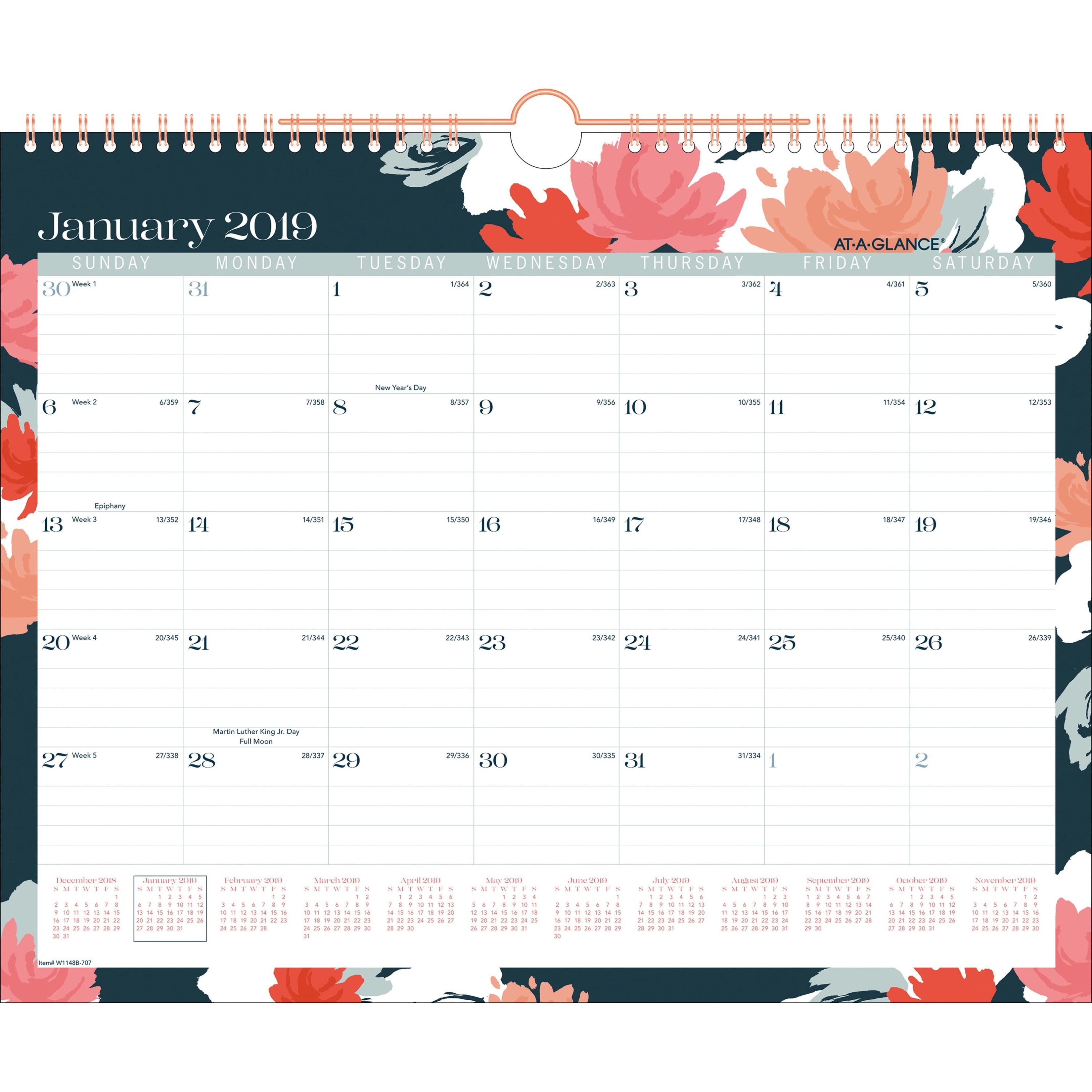 At-A-Glance Badge Monthly Wall Calendar