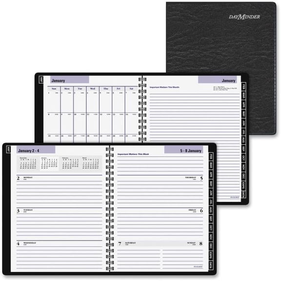 At A Glance Executive Planner, Weekly & Monthly Planning - Black