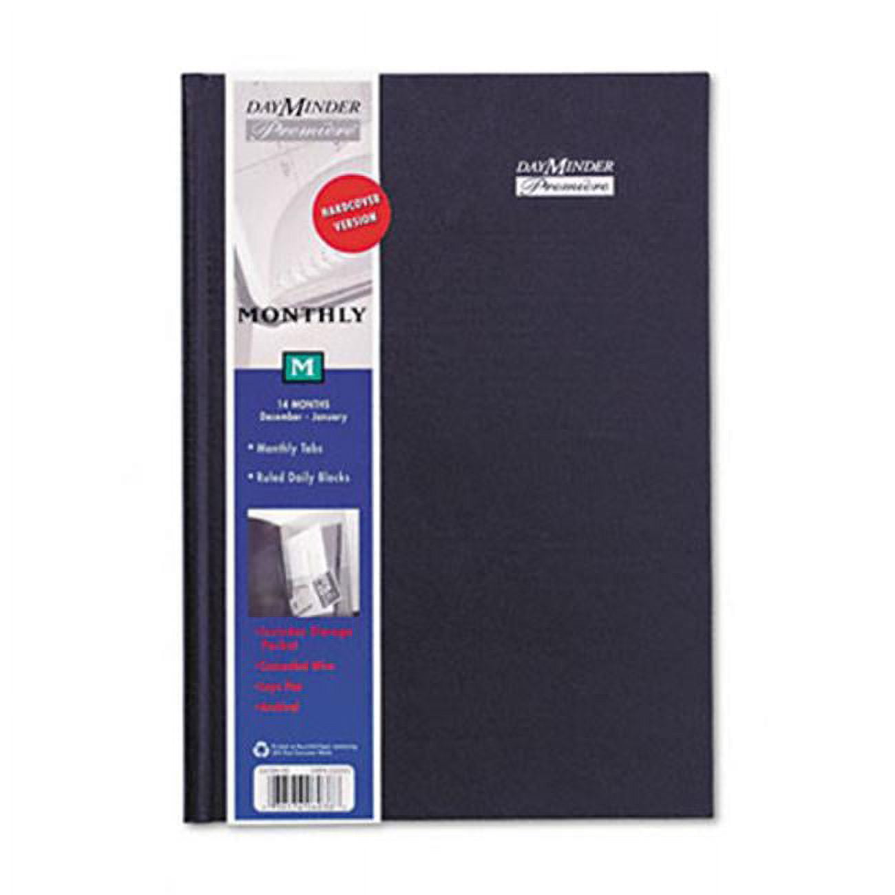 At-A-Glance G470H00 Premiire Professional Monthly Planner  7-7/8 x 11-7/8  Black