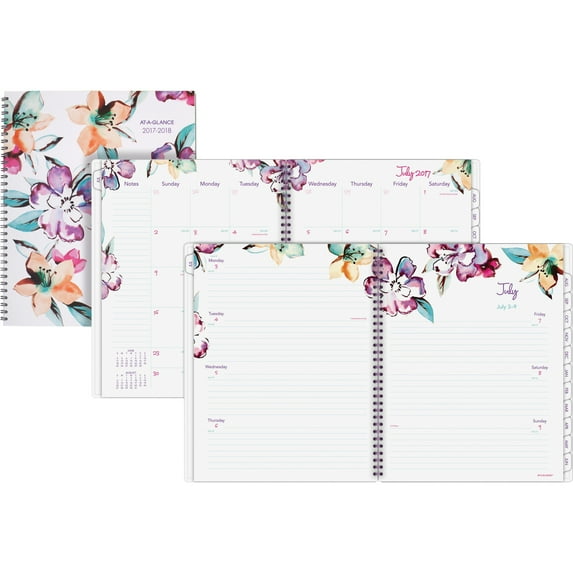 At-A-Glance June Academic Weekly Monthly Planner, Assorted