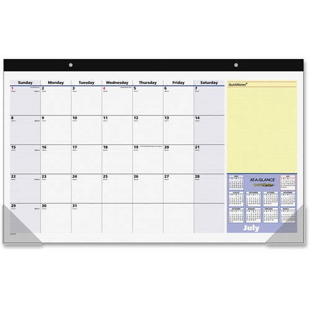 AtAGlance Monthly Desk Pad Calendar