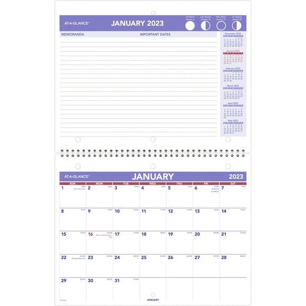 See Jane Work AT A GLANCE Monthly Wall Calendar 15 X 12 BlackWhite