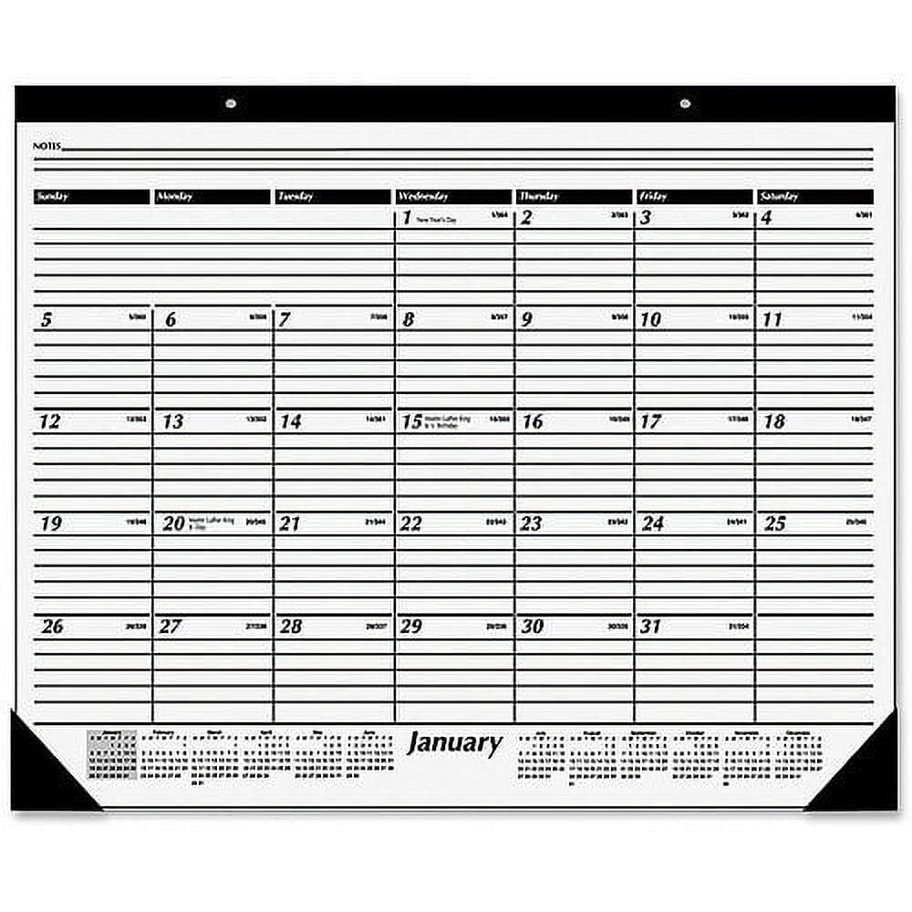 At-A-Glance Nonrefillable Classic 12-Month Desk Pad