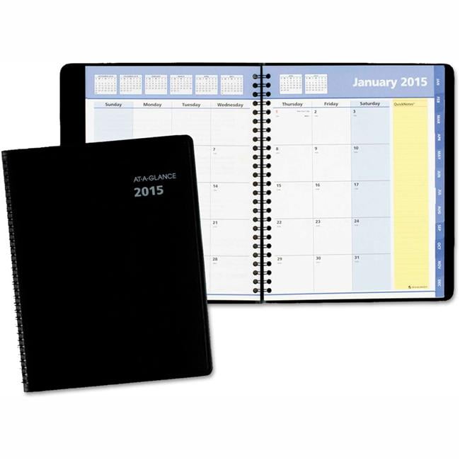 At-A-Glance Products Quick Notes Monthly Planner - 8.75 x 7 in
