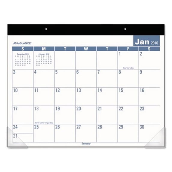 At-A-Glance SKLP2432 Easy To Read Monthly Desk Pad