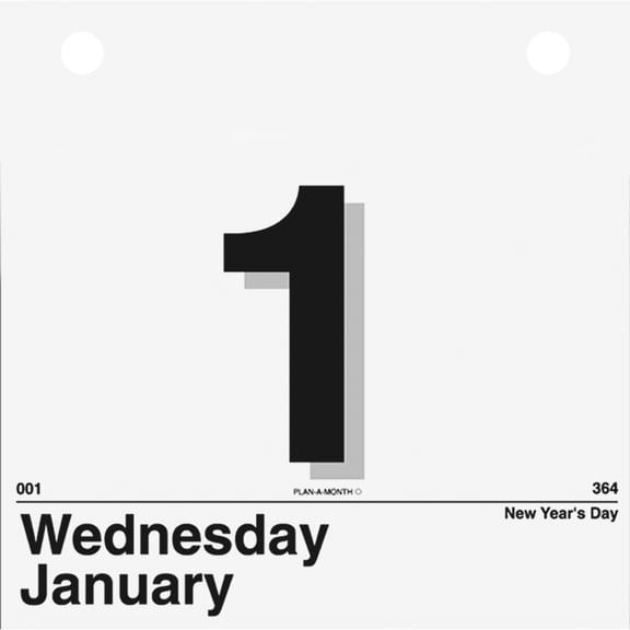 At-A-Glance "Today Is" Daily Wall Calendar Refill