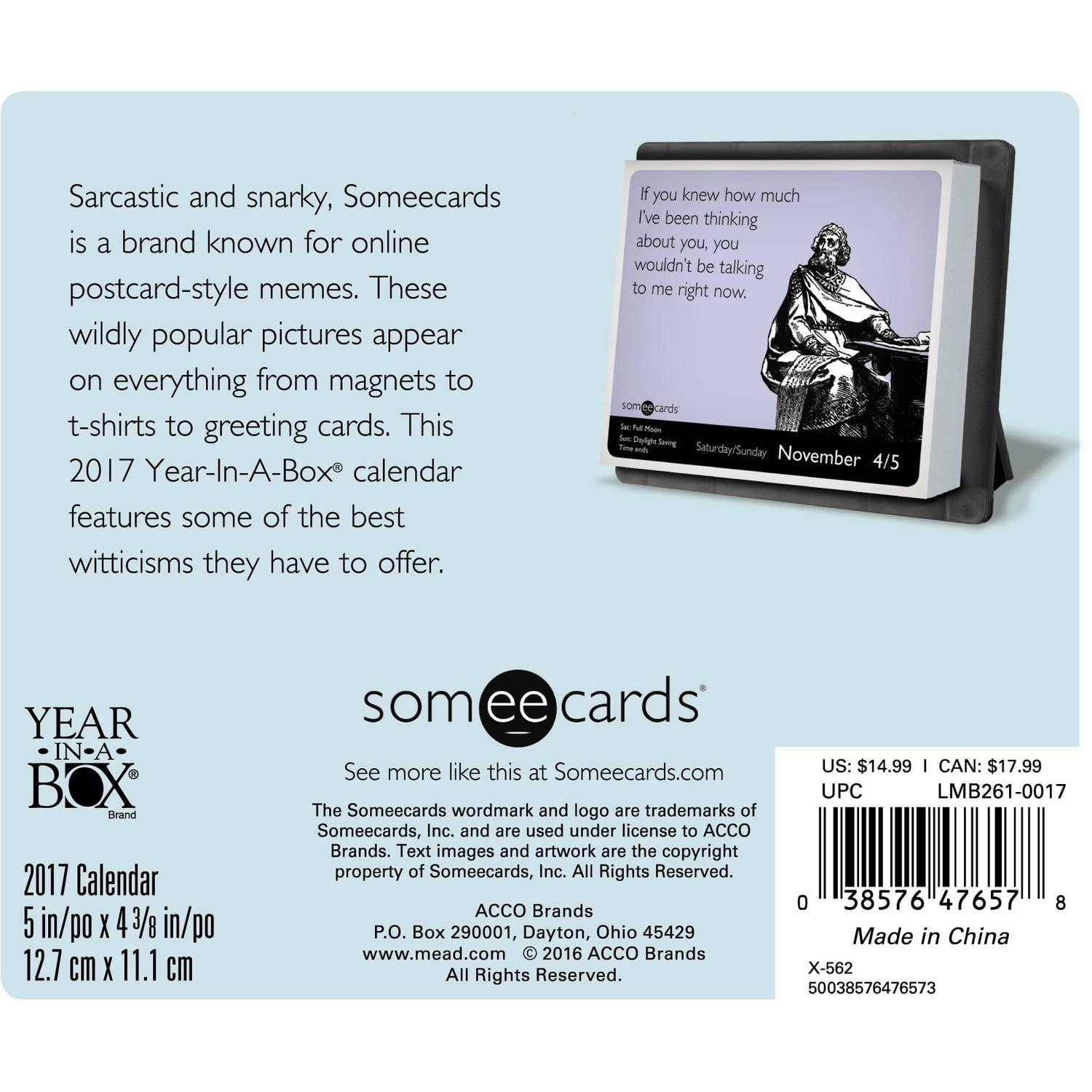 Someecards Daily Calendar 2025