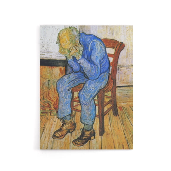 At Eternity's Gate Sorrowing Old Man Van Gogh Canvas Wall Art 12X16"