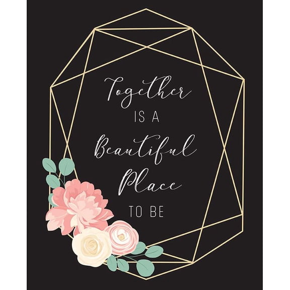 At First Sight Panel 36"x43.5"(SP12688 Black) by Dani Mogstad for Riley Blake Designs