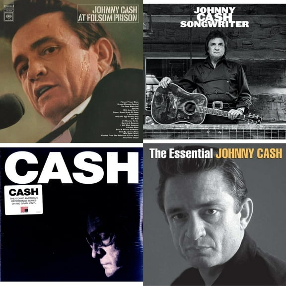 At Folsom Prison & Songwriter & American Iv: The Man Comes Around & Essential Johnny Cash [LP Vinyl Bundle]