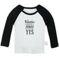 thumbnail image 1 of At Grandma's House Answer is Always Yes Funny T shirt For Baby, Newborn Babies T-shirts, Infant Tops, 0-24M Kids Graphic Tees Clothing (Long Black Raglan T-shirt, 12-18 Months), 1 of 4