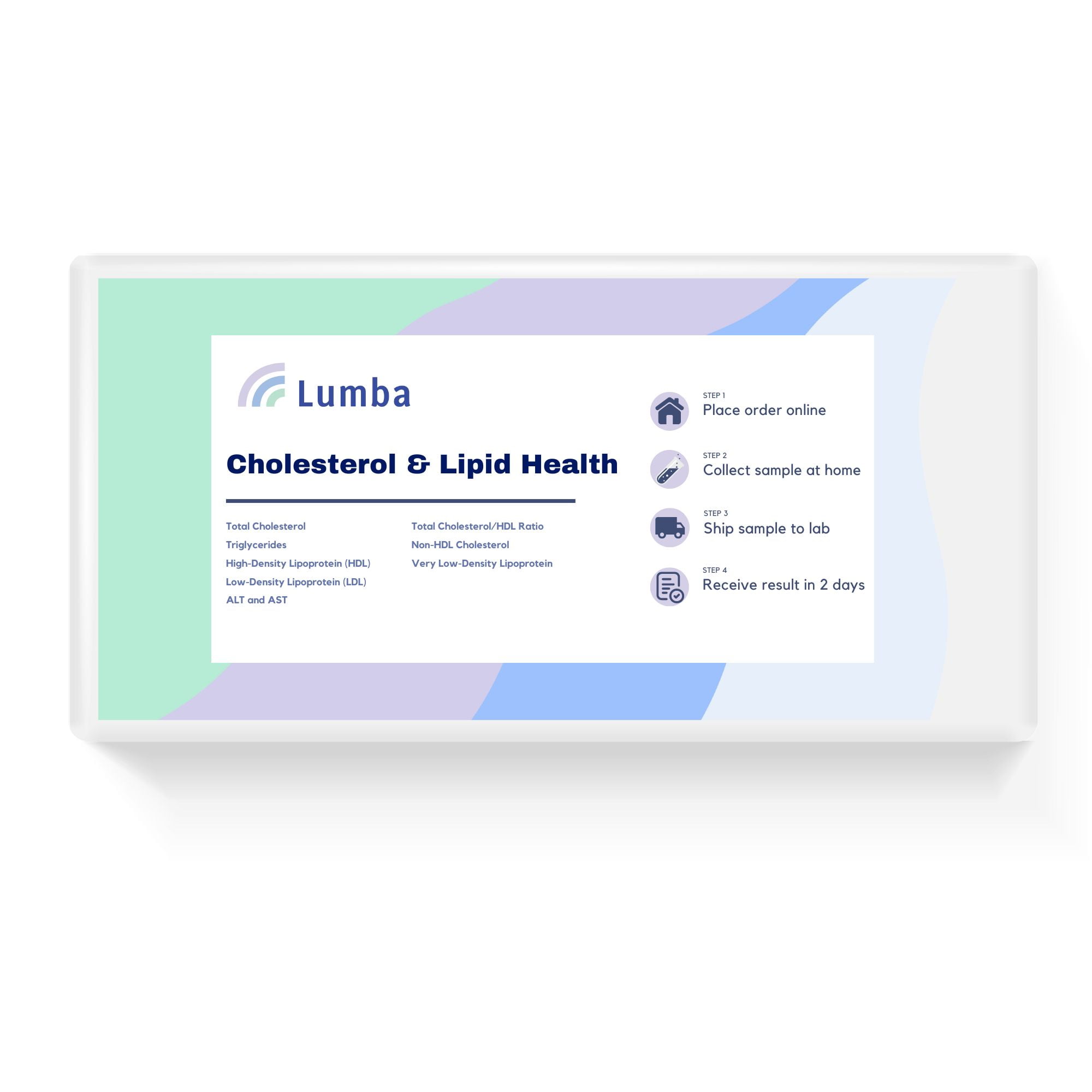 AtHome Lipid/Cholesterol Test Kit CLIA Certified Labs Accurate