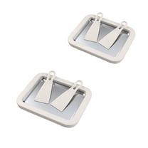 At-Home Rolled Ice Cream Maker Kit, At-Home Instant Freeze Plate with 2 Scrapers, DIY Homemade Ice Cream Roll Maker Tray for Yogurt Sorbet and Fun Family Dessert Activities (white（2pc）)