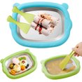 thumbnail image 1 of At-Home Rolled Ice Cream Maker Kit, Rolled Ice Cream Machine with 2 Scrapers, Instant Ice Cream Maker, DIY Homemade Ice Cream tray Ideal for Making Rolled Ice Cream Yogurt Sorbet Soft Serve(Blue), 1 of 8