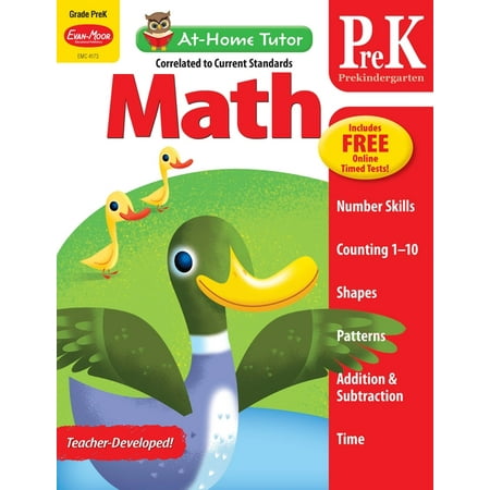 At-Home Tutor: At-Home Tutor: Math, Prek Workbook (Paperback)