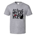 thumbnail image 1 of At Least My Cat Loves Me Tee Kitty Lover Tshirt Feline Love T Shirt, 1 of 1