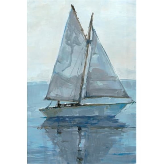 At Peace in the Ocean Painting Print on Wrapped Canvas