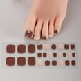 thumbnail image 1 of At Salon Home Pedicure Gel Toe Nail Strips UV LED Curing Required Nail Art Wrap, 1 of 20