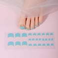 thumbnail image 1 of At Salon Home Pedicure Gel Toe Nail Strips UV LED Curing Required Nail Art Wrap, 1 of 19