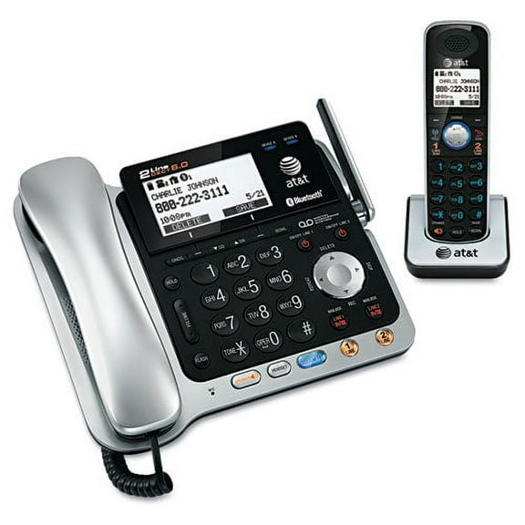At&T Tl86109 Two-Line Dect 6.0 Phone System With Bluetooth