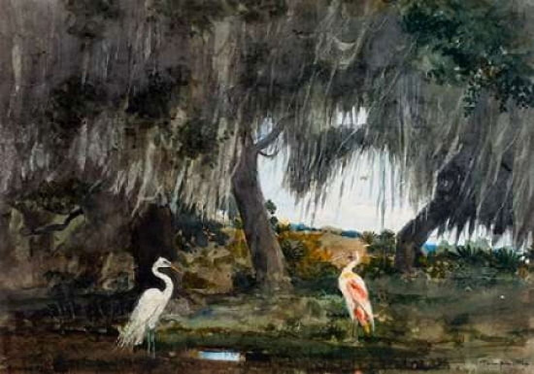 At Tampa Canvas Art - Winslow Homer (20 x 28)