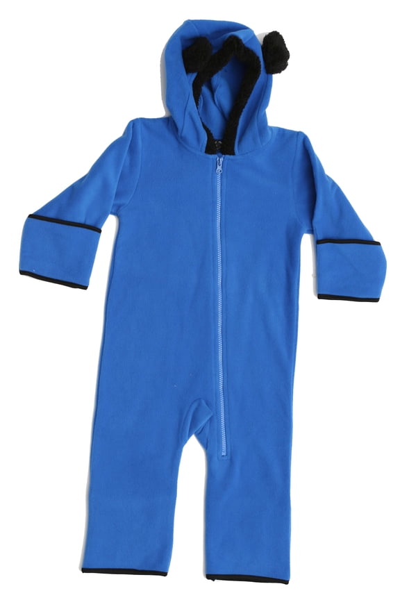 Baby Boys Fleece Pram (Royal / Black, 6-9 Months)