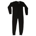 thumbnail image 1 of At The Buzzer Boys Thermal Union Suit - Warm Base Layer for Winter Outdoor Activities (Black, Boys 8), 1 of 1
