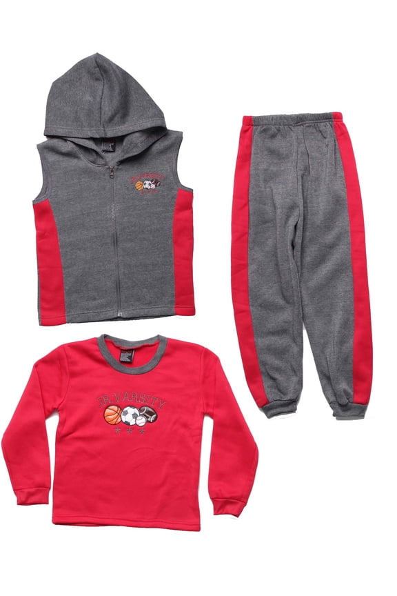 Boys Three Piece Fleece Set 53102-33-3T