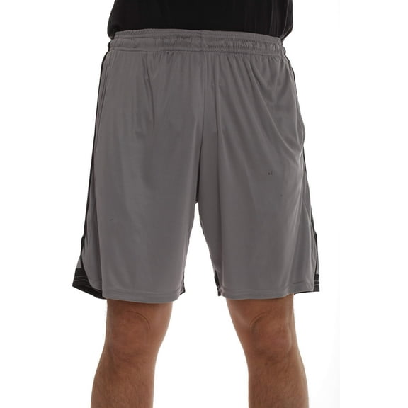 At The Buzzer Mens Athletic Shorts 77929-BB-M (Grey Black, XX-Large)