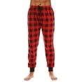 thumbnail image 1 of At The Buzzer Mens Pajama Pant  Jersey Knit Sleep Pant (Red Buffalo Plaid Jogger, XX-Large), 1 of 3