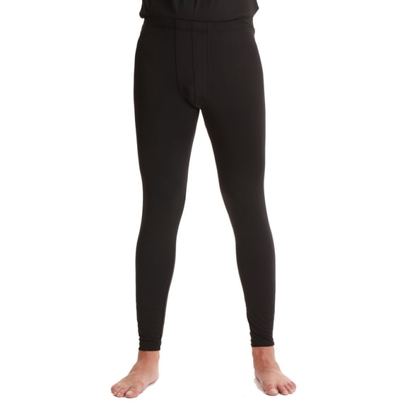 At The Buzzer Mens Performance Thermal Underwear Bottoms Thermals for Men 55940-BLK-XXL