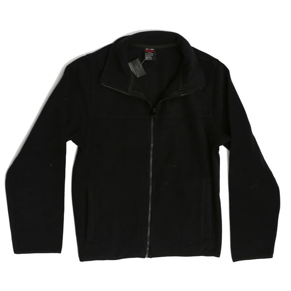 At The Buzzer Polar Fleece Boys Jacket - Solid (Black / Black, 5-Apr)