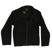 At The Buzzer Polar Fleece Boys Jacket - Solid (Black / Black, 7-Jun)