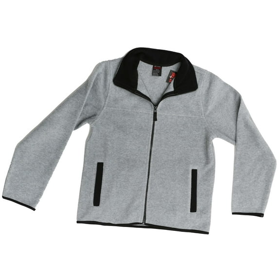 At The Buzzer Polar Fleece Boys Jacket - Solid (Heather / Black, 5-Apr)