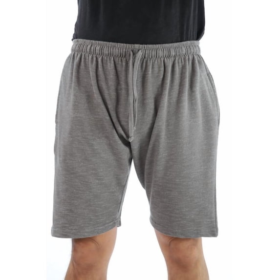 At The Buzzer Sweat Shorts for Men with Pockets and Drawstring (Small, Grey)