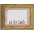 thumbnail image 1 of At The Cabin Tabletop Picture Frame Oak Frame with Pink Insert, 1 of 4