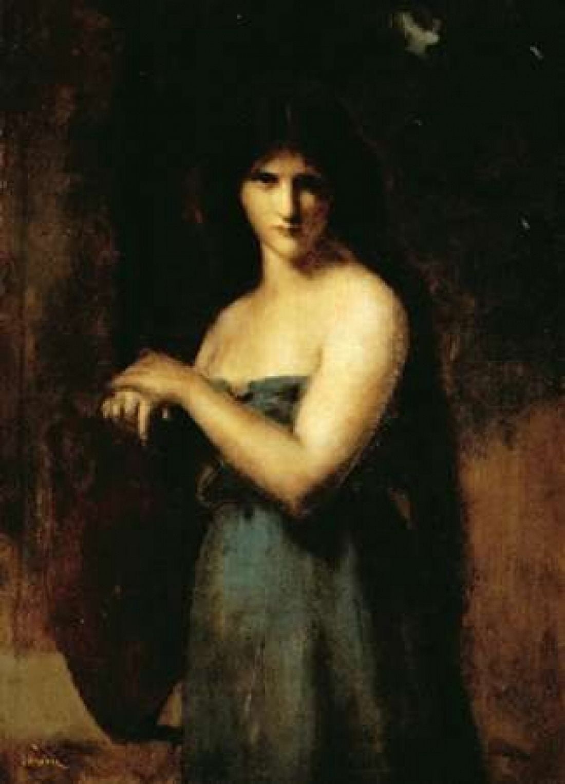 At The Fountain Canvas Art - Jean Jacques Henner (20 x 28)