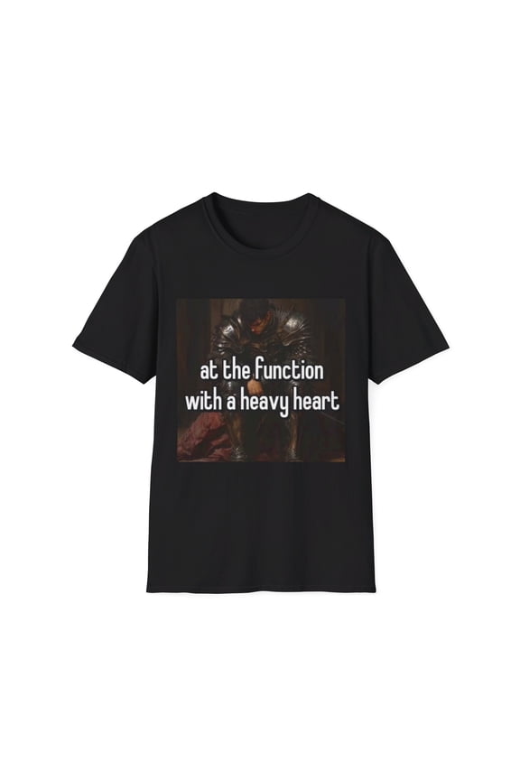 At The Function Dark Fantasy Meme Stoic Sigma Loner Alpha Wolf Anime Brainrot Gen Z Gym | Unisex Tee