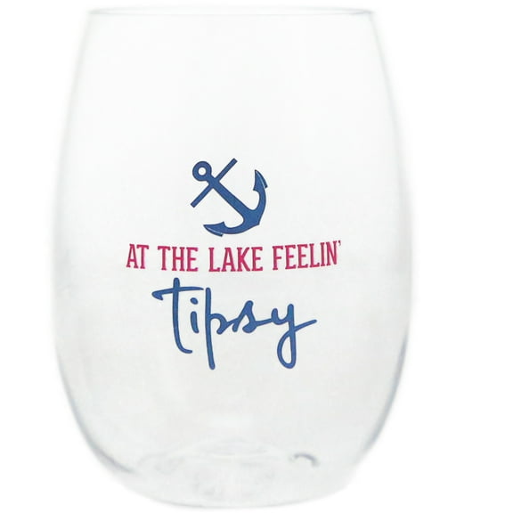 At The Lake - 14 oz Tritan Stemless Wine Glass