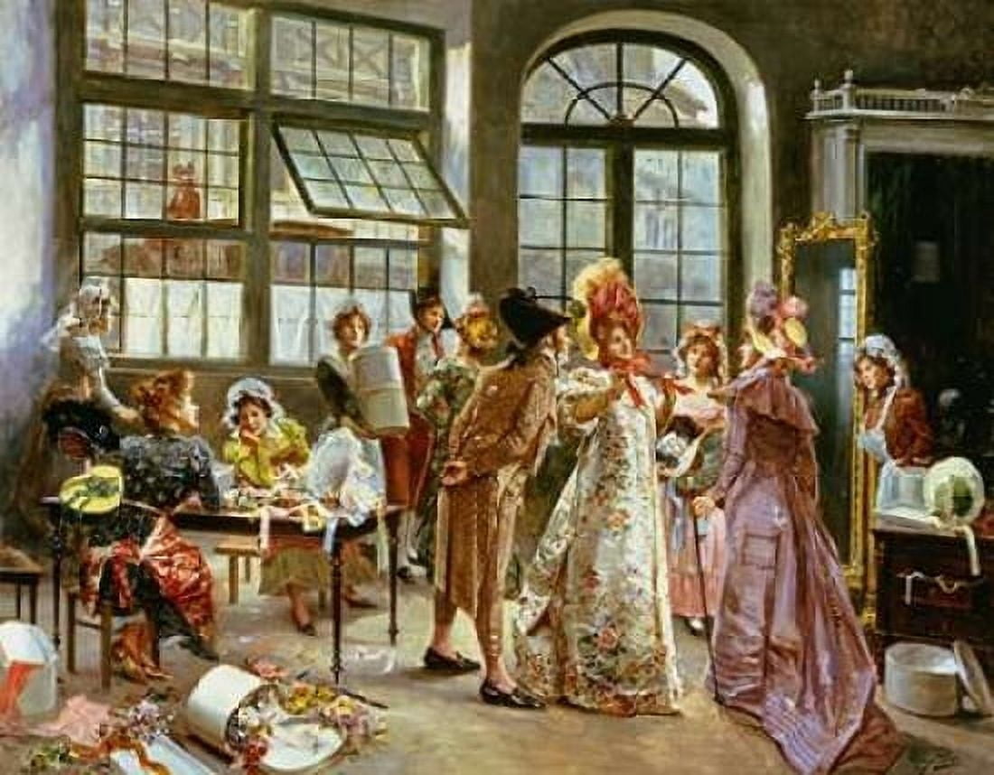 At The Milliners Canvas Art - Alonzo Perez (22 x 28)