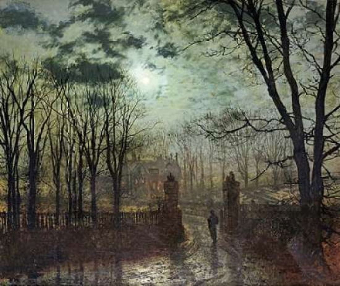 At The Park Gate Canvas Art - John Atkinson Grimshaw (24 x 24)