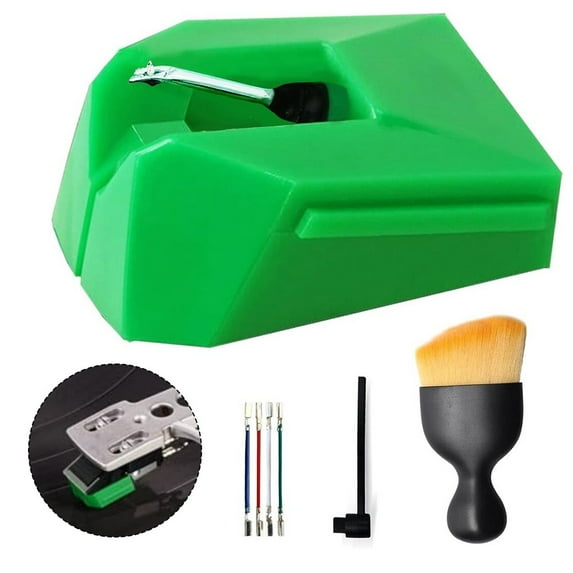 Aguja De Repuesto AT-VMN95E Para Audio-Technica AT-LP120X-USB - Incluye Cables, Tornillos Y Cepillo, Punta Ovalada 0.3x0.7 Mm