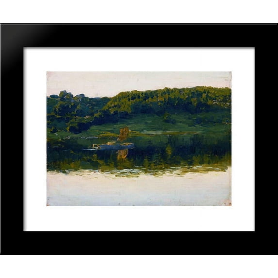 At Volga. 20x24 Framed Art Print by Isaac Levitan