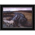 thumbnail image 1 of At Work / On the Land 24x20 Black Ornate Wood Framed Canvas Art by Mondrian, Piet, 1 of 2